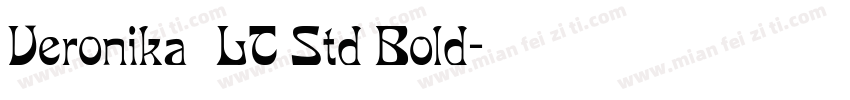 Veronika LT Std Bold字体转换